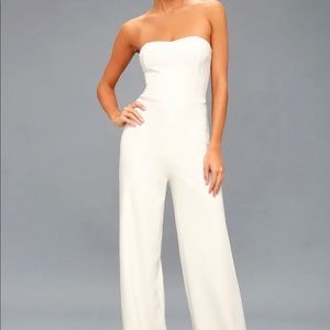 Lulu’s Edith Jumpsuit / XS / White / New With Tags